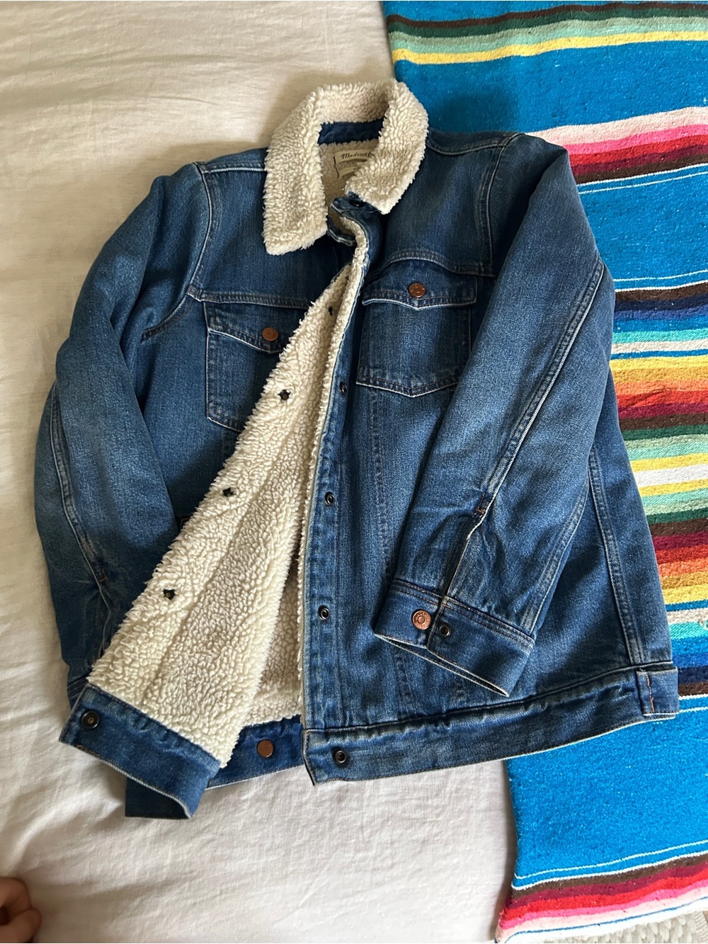 Madewell Sherpa-Lined Denim Jacket